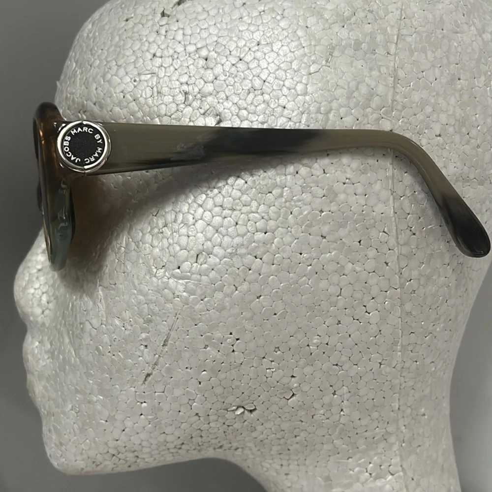 Marc by Marc Jacobs Green Brown Tortoiseshell Eyeglasses Sunglasses Frame w Case